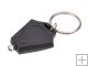Mini Portable Rhombus Plastic LED Keychain - UV Light
