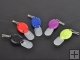 Promotional Gift LED Keychain Plastic LED 7 Colors light Mini LED Keychain with Diffuser Cap