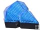HJ-022 Diamond Style Wireless LED Blue Laser Bicycle Taillight