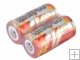 MarsFire 900mAh 3.7V Rechargeable Li-ion 16340 Battery with PCB Protection(1 Pair)