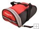 Waterproof zipper Red Nylon Bicycle Tail Bag