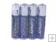 4 Pcs AAA R03P UM-4 1.5V Disposable Batteries