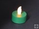Christmas Flashing Yellow Light Candle (Green)