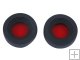 2PC Rubber Red Lens Caps for Binocular&Monocular