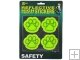 8PK Reflective High Visibility Stickers