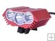 3*CREE XML-T6 LED 2800 Lumens 4 Mode USB interface to charge LED Bicycle Headlight(Red)