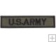 Beige & Black Embroidered DIY Badge Tag Patch Velcro Sticker