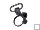 BDH019 Heavy Duty Hunting Gun Sling Buckle 30mm Tube Ring With Stop pin Gun Sling Clasp Buckle