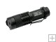 Black SMILING SHARK SS-8022 CREE Q3 LED Zoom Flashlight
