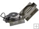 Portable Army Green Color Pocket Folding Metal Lensatic Compass with Dual Map Scaels & LED Lightse Commpass