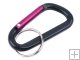 60mm Black Carabiner Snap Hook with Key Ring
