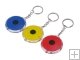 Big Round Light White / Purple Led Keychain