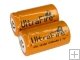 UltraFire XSL18350 Rechargeable Li-ion Battery 2-Pack