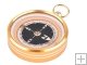 Portable Gold Color Pocket watch-Type Aluminum Alloy Creative Commpass