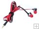 SHENG YUN YRE126 Music Headphone Stereo Headphones - Red and Black