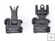 Back-Up Front and Rear Folding Sights Mount 2-Pack