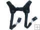 Double Rapid Shooting Camera Sling Black Dual Strap Belt Strap for Two Cameras