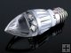 E27 3x1W White LED Crystal Cuspidal Energy-saving Lamp
