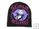 Cotton Beanie Hat (Black and Purple)