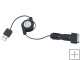 3-in-1 Retractable USB Cable For iPhone 4S 4G HTC SAM