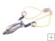 LIEZHANBULUO Outdoor Eagle Carving Stainless Steel Slingshot