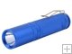 1W Mini Flashlight Light Torch with Clip-Blue