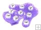 Hand-hold Roller Rolling Joint Massage Glove - Purple