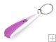 Portable Plastic Drop-shaped LED Keychain - Purple Light