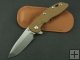 XM - 18 Knife(desert color Green G10 Titanium Handle)