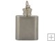 Stainless Steel Quadrate Liquor Flask Keychain (1.0 oz)