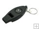 Black Whistle with Compass & Thermometer