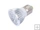 E27 4x1W 4 LED White Light Spotlight Lamp Bulb