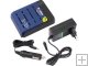 Soshine S1-mix-v3 Li-ion Battery Charger -Wall / Car Adapter included