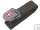 Victorinox Military Style Rigid Canvas Webbing Belt Trouser Strap with Quick Fastening Metal Buckle - Green
