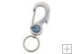 Key Chain Solid Durable Clasp Padlock Hook Metal Keychain with Compass