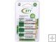 4 Pcs BTY 2500mAh Ni-MH 1.2 V Rechargeable AA Batteries