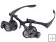 9892G 10x 15x 20x 25x LED Light Watch Repair Glasses Style Magnifier Eyewear Magnifier