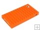 Orange Pointed Square Silicon Protection Shell for iPhone 4G