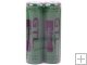 2Pcs GTL 18650 3000mAh 3.7V Rechargeable Li-ion Battery - Green