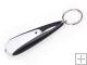 Portable Plastic Drop-shaped LED Keychain - White Light