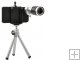 IPhone 4/4S ,New 12X Zoom Optical Lens Phone Telescope Camera Lens with Tripod and Case