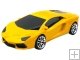 Mini Music Car Speaker With USB TF/MIRCO Card - Yellow