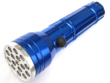 15LED with Red Laser Aluminum Flashlight