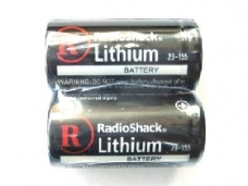 RadioShack CR123A 3.0V Lithium battery