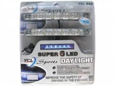 Car 6-White LED Sports Day Light (YCL-643W)