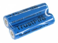 TrustFire TR18650 2500mAh 3.7V Protected Li-ion Battery 2-Pack