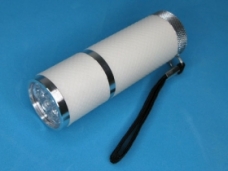 9 LED White Light Flashlight ZY-09W With Fluorescence Rubber