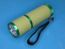 9 LED White Light Torch (ZY-09G) With Fluorescence Rubber