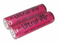 UltraFire XSL18650 2600mAh 3.7V Protected li-ion Battery (2-Pack)