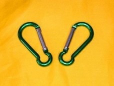 100pcs 6# aluminum alloy Carabiner V2